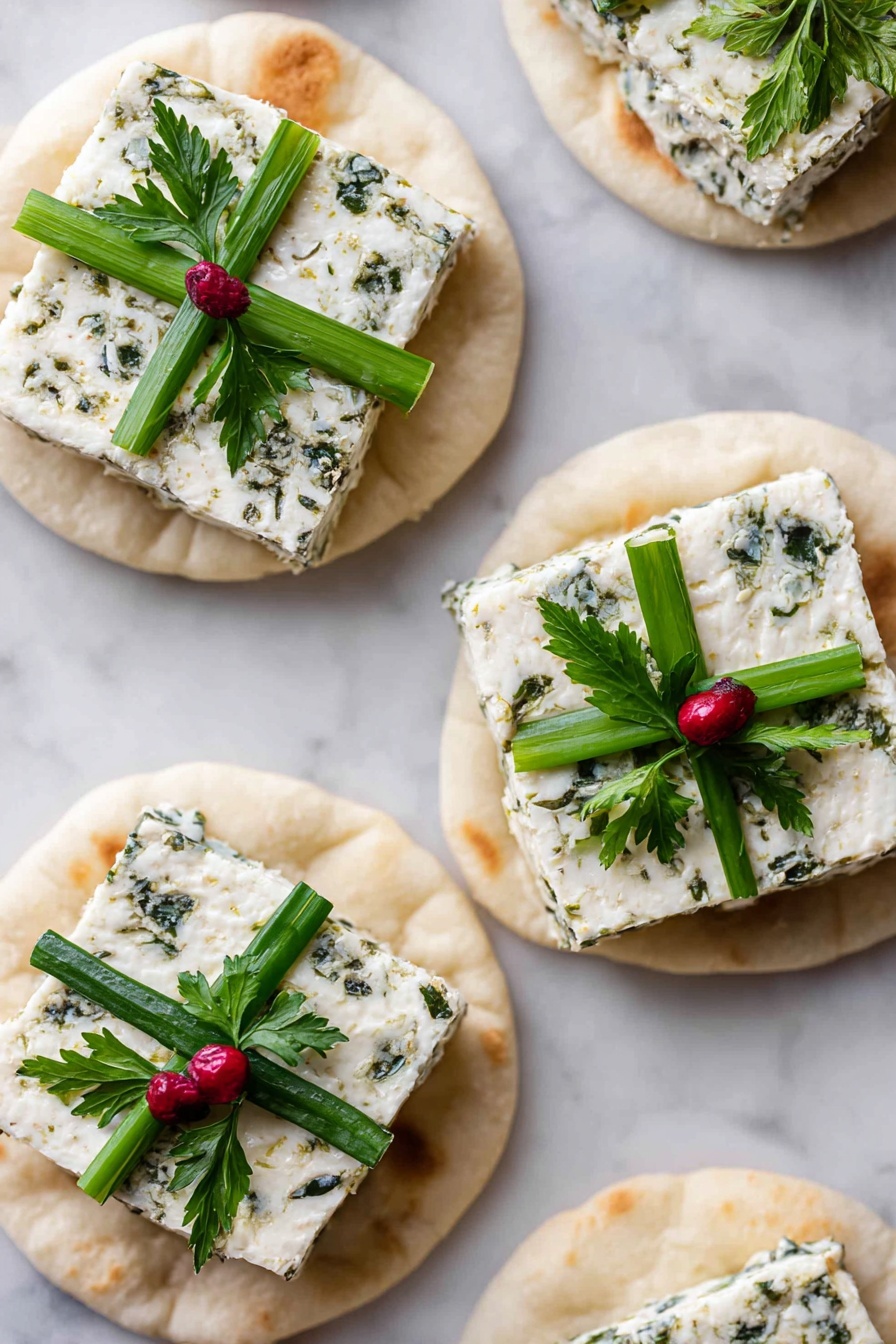 Festive Goat Cheese Christmas Appetizer Recipe - Serving