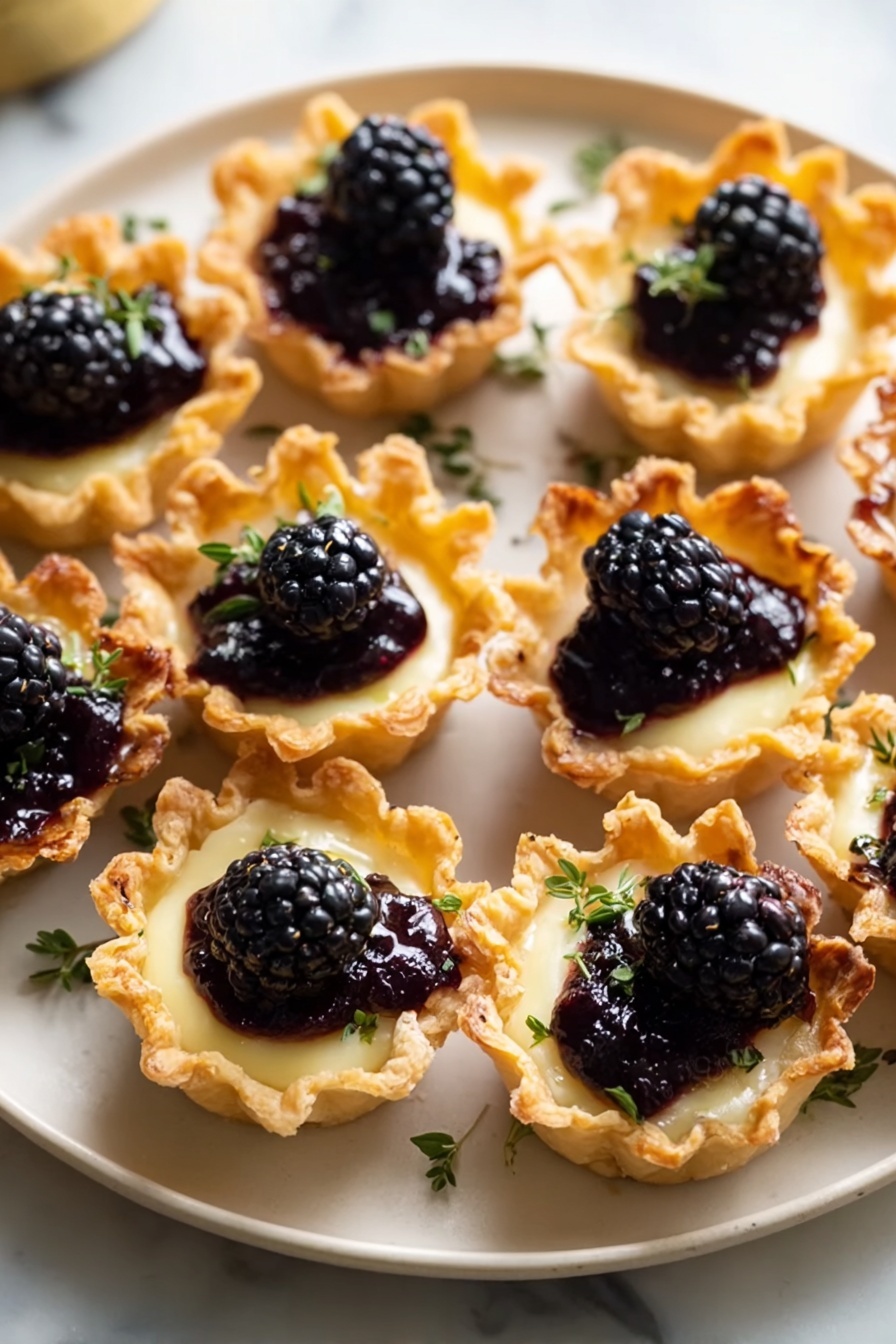 Brie and Blackberry Phyllo Cups Recipe