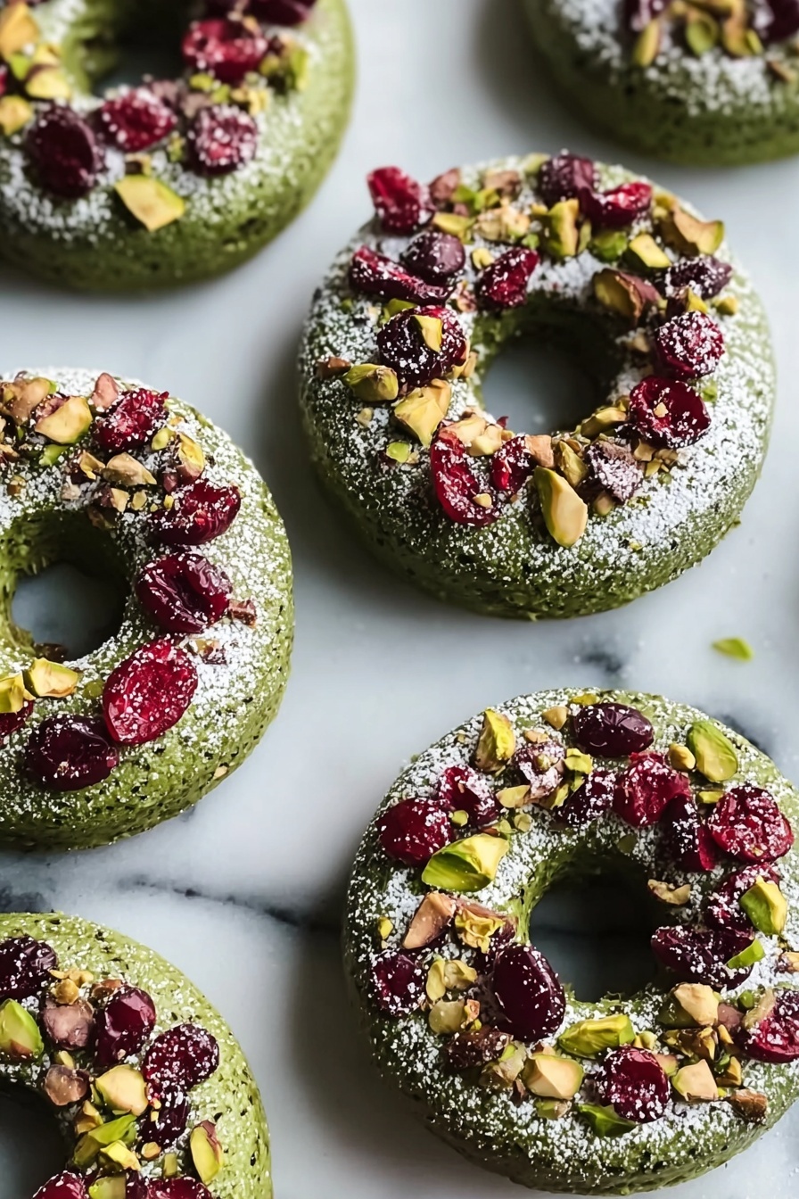 Pistachio Cranberry Wreath Cookies Recipe - Serving