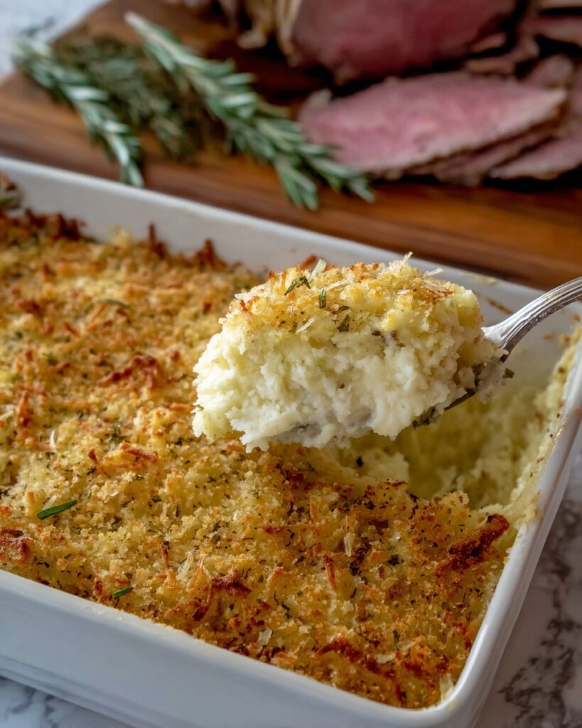 Cheesy Rosemary Mashed Potatoes Recipe