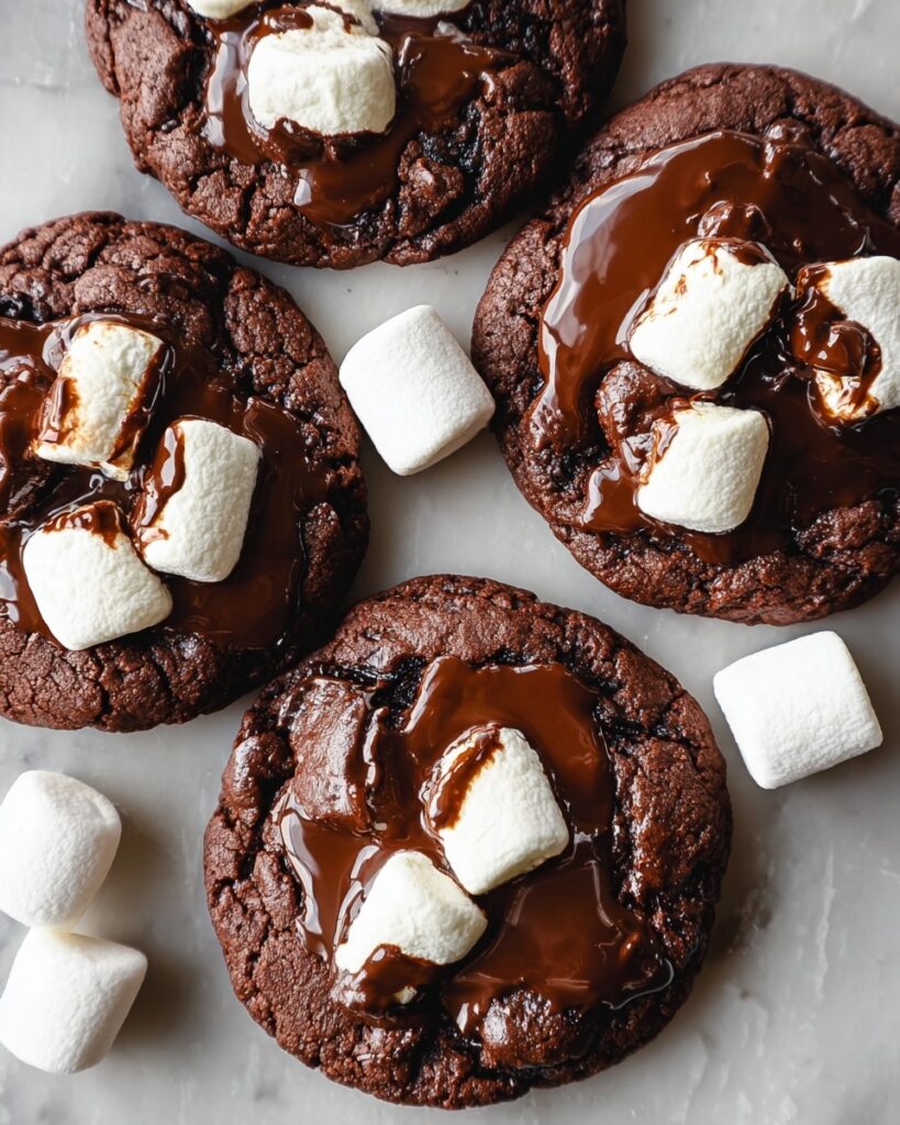 Hot Cocoa Cookies with Marshmallows Recipe