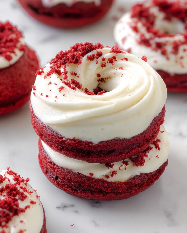 Red Velvet Donuts with Cream Cheese Frosting Recipe