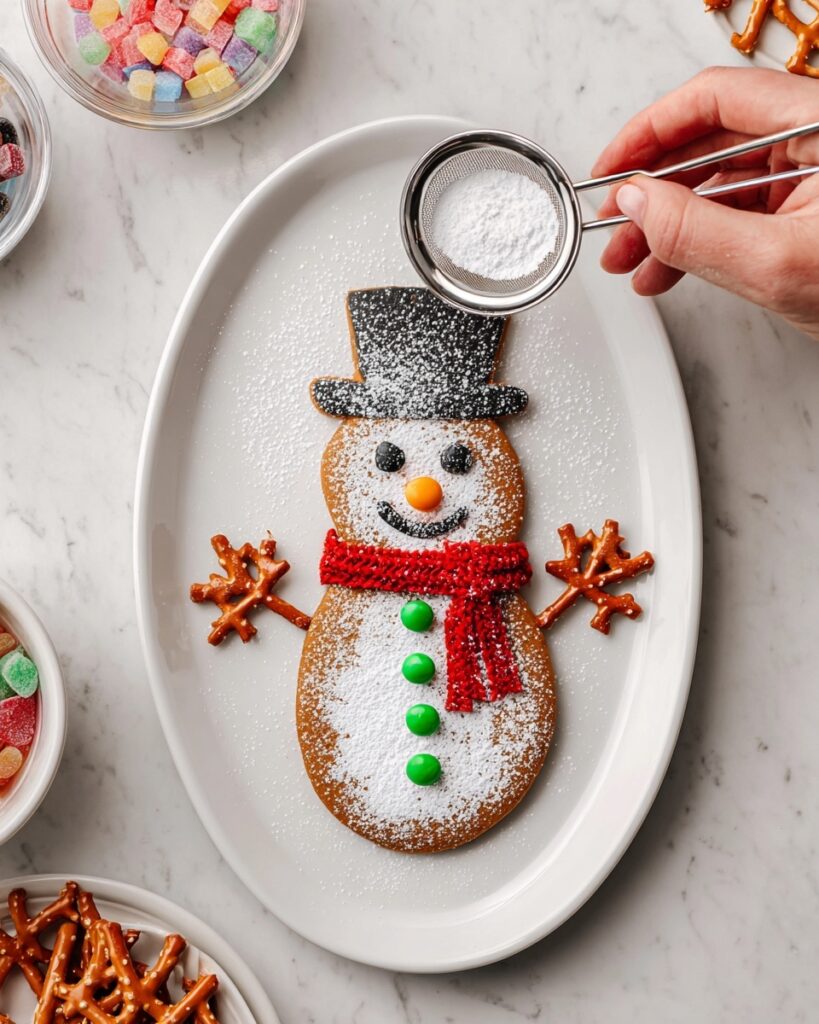 Snowman Pancakes with Sweet Decorations Recipe