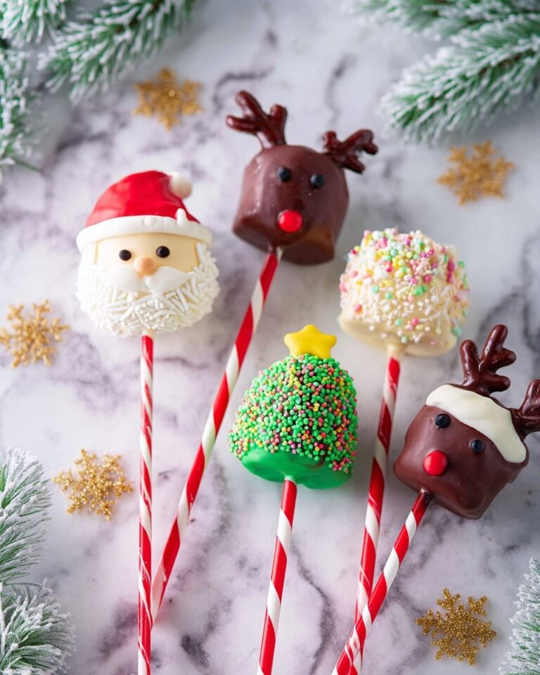 Festive Christmas Marshmallow Pops Recipe