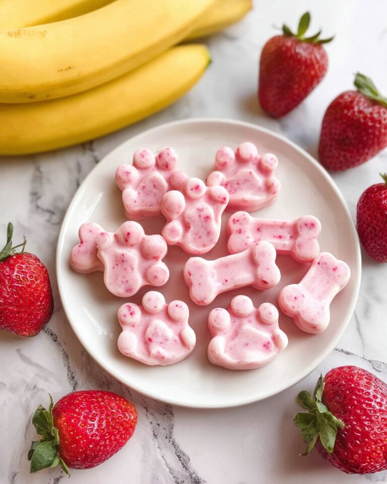 Frozen Strawberry Banana Dog Treats Recipe