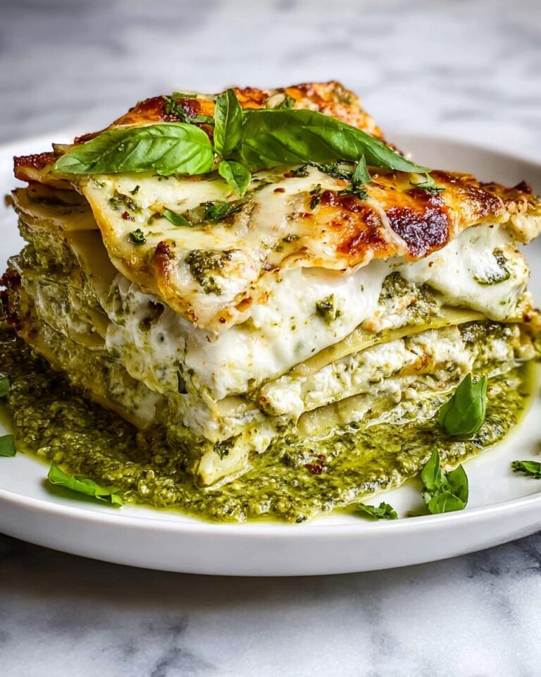Pesto Lasagna with Cheese Recipe