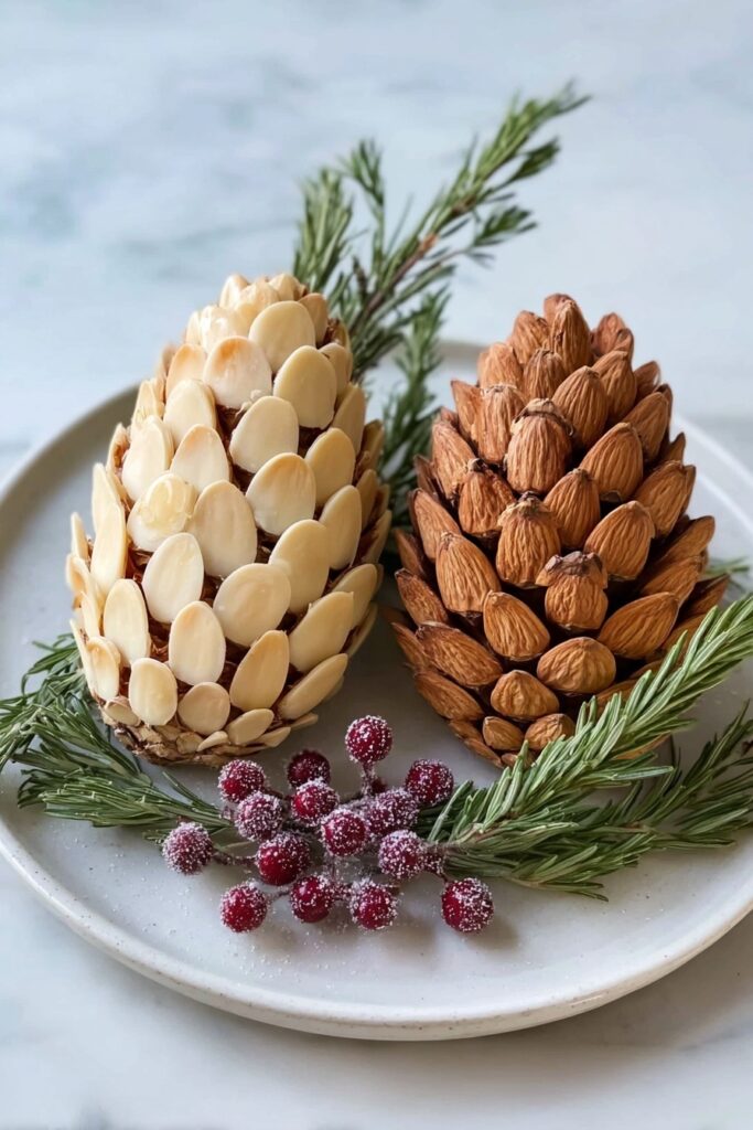 Pinecone Cheese Ball with Nuts and Rosemary Recipe