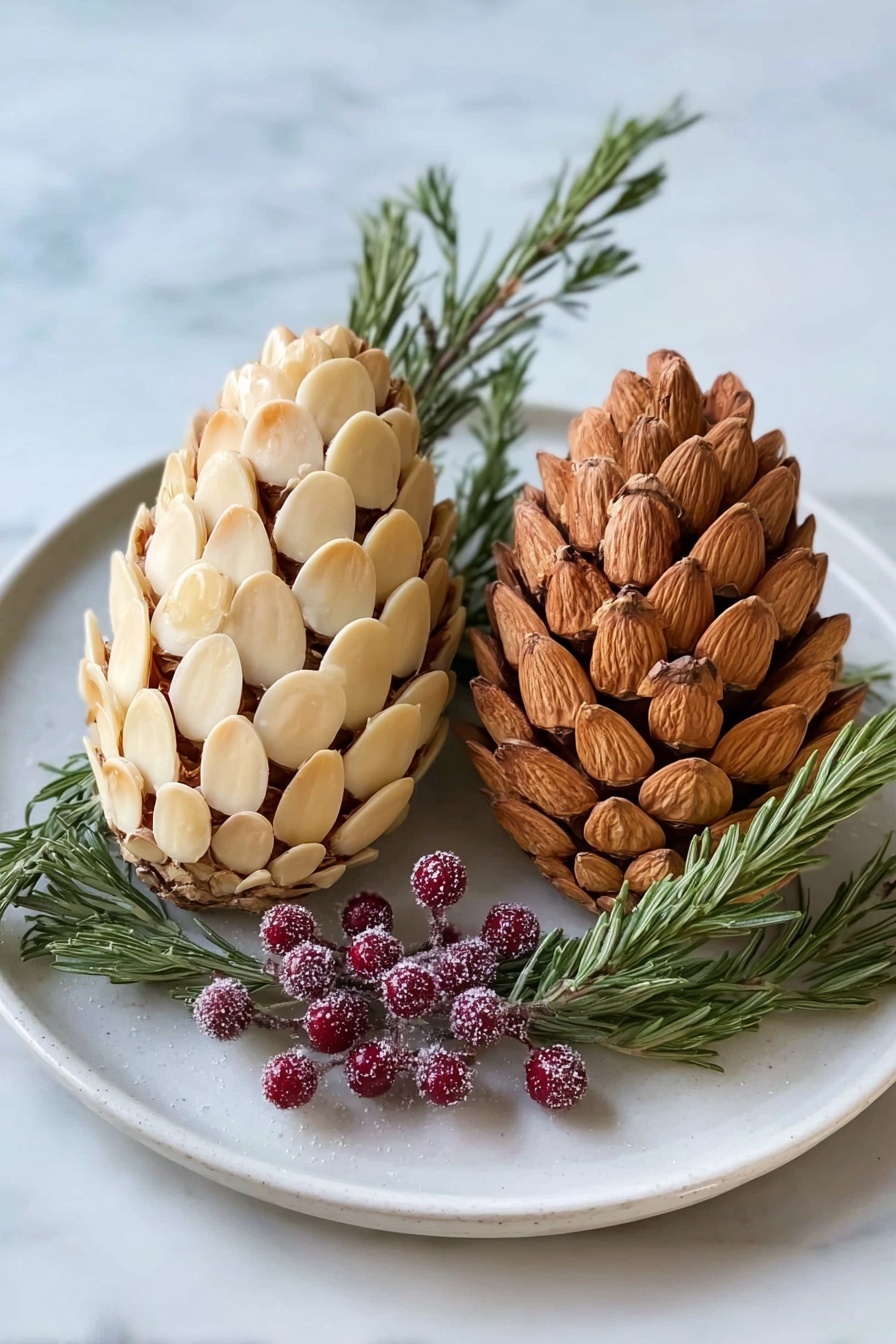 Pinecone Cheese Ball with Nuts and Rosemary Recipe