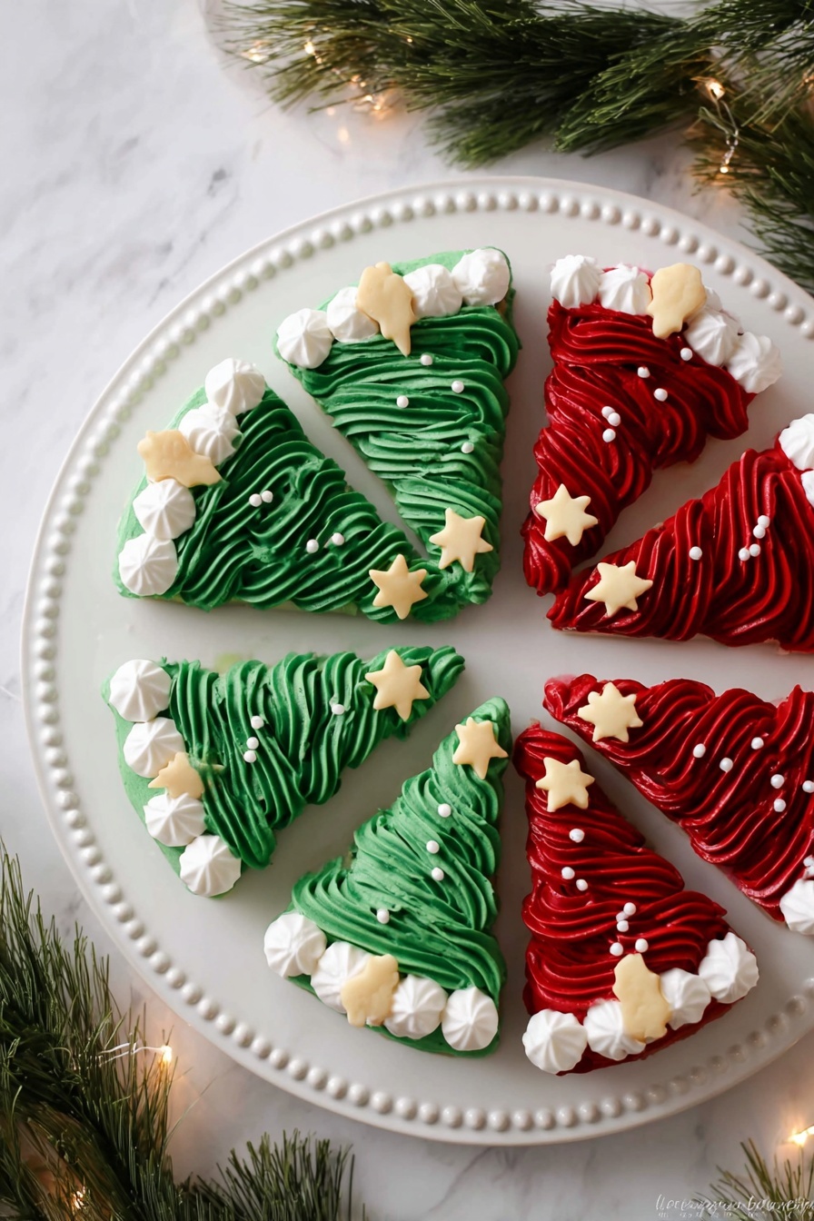 Frosted Christmas Brownie Trees Recipe - Serving