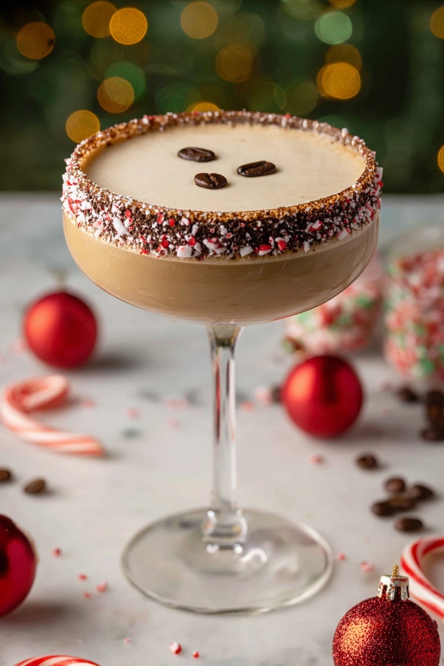 Peppermint Espresso Martini Recipe - Serving