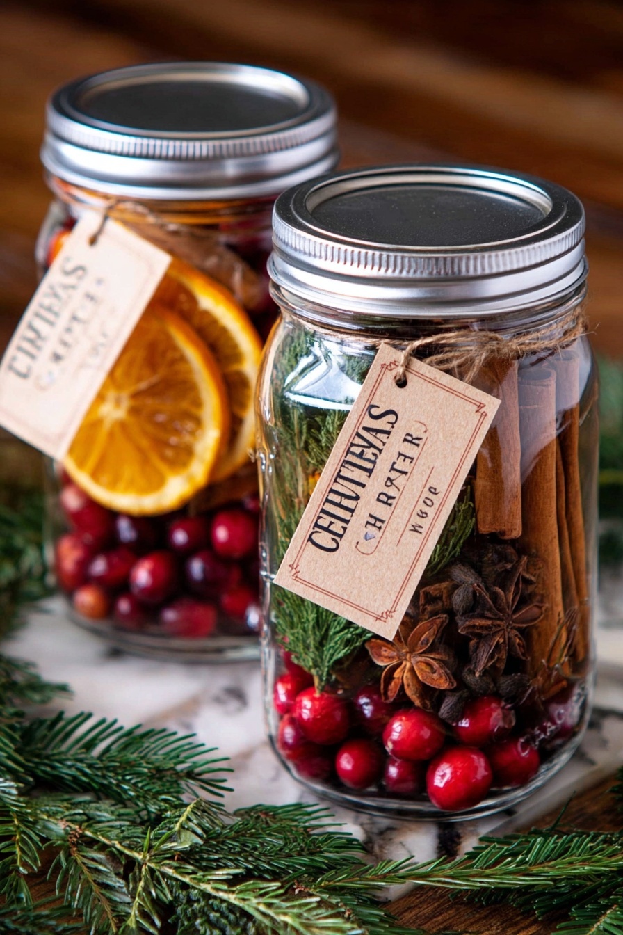 Christmas Simmer Pot in a Jar Recipe - Serving