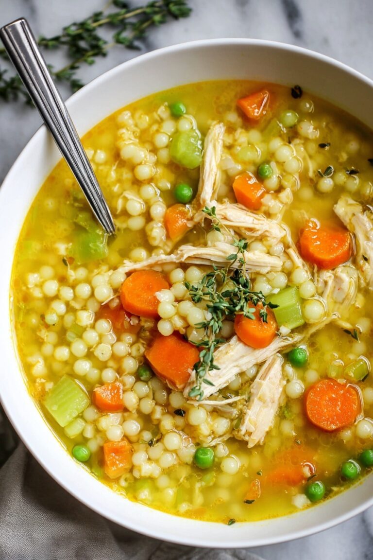 Creamy Chicken and Couscous Soup Recipe