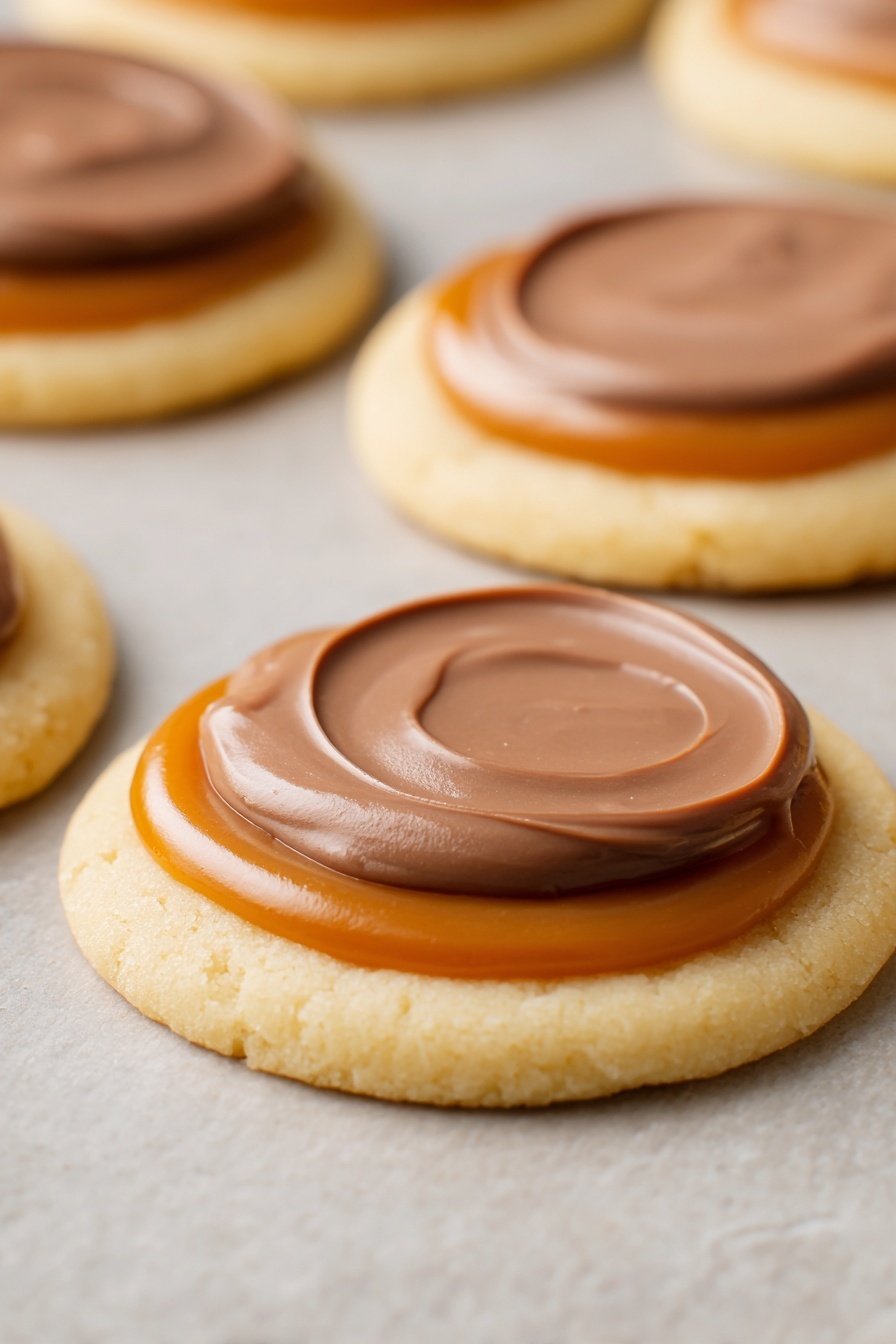 Twix Cookie Cups with Caramel and Chocolate Recipe