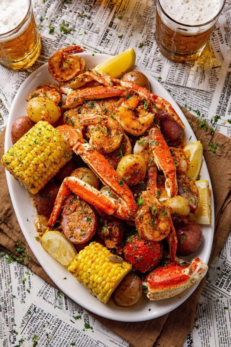 Cajun Seafood Boil with Garlic Butter Recipe