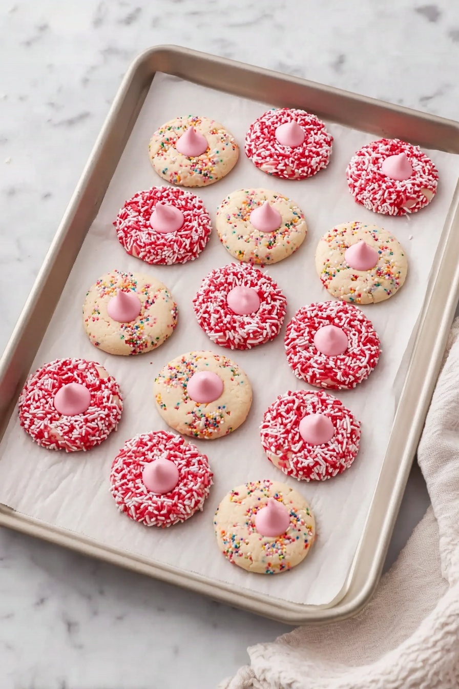 Strawberry Kiss Cookies Recipe - Serving