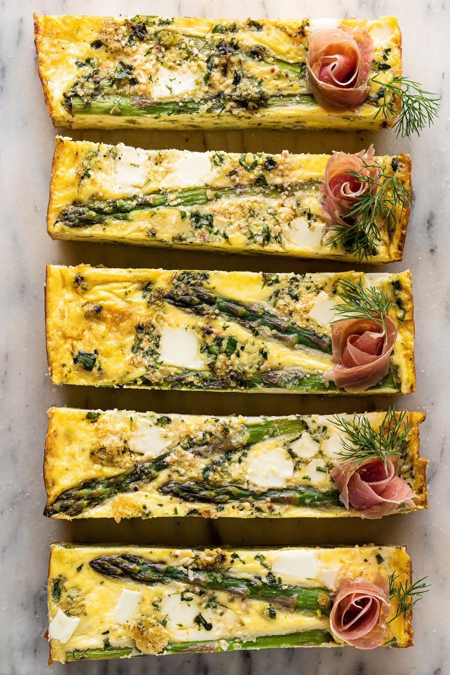 Asparagus Frittata with Cheese and Herbs Recipe - Serving