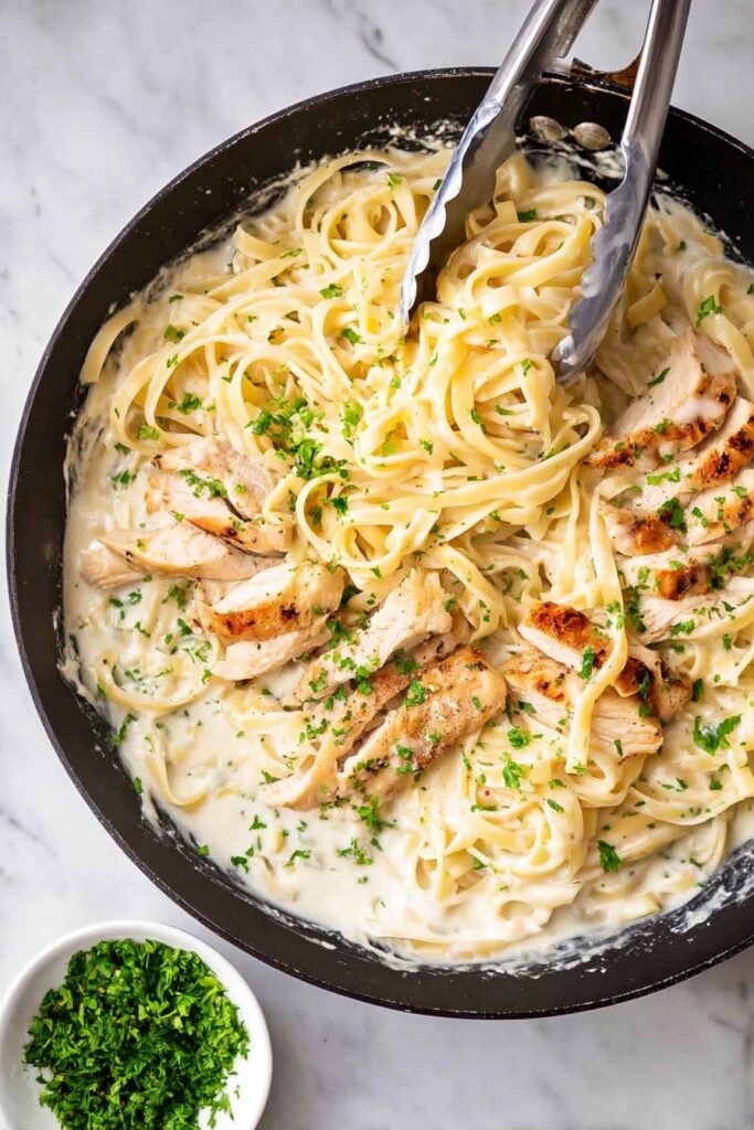 One-Pot Chicken Alfredo Pasta Recipe