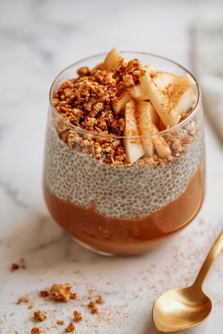 Apple Cinnamon Chia Pudding with Stewed Apples Recipe