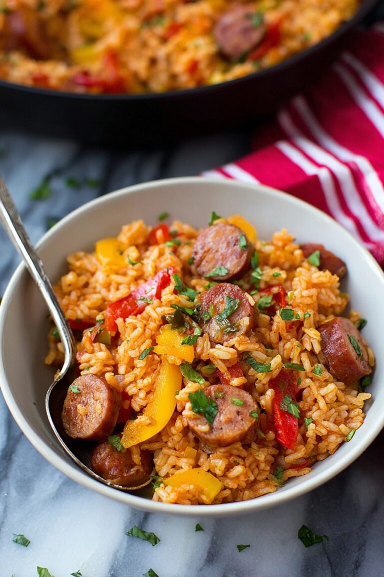 Savory Sausage and Rice Skillet Recipe