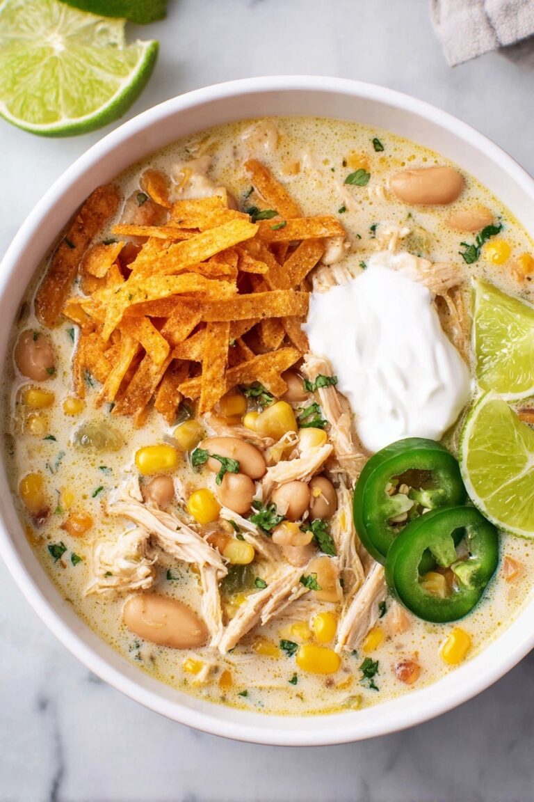 Creamy Crockpot White Chicken Chili Recipe