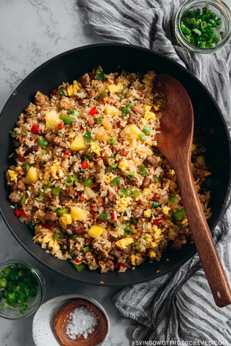 Leftover Ham Pineapple Fried Rice Recipe