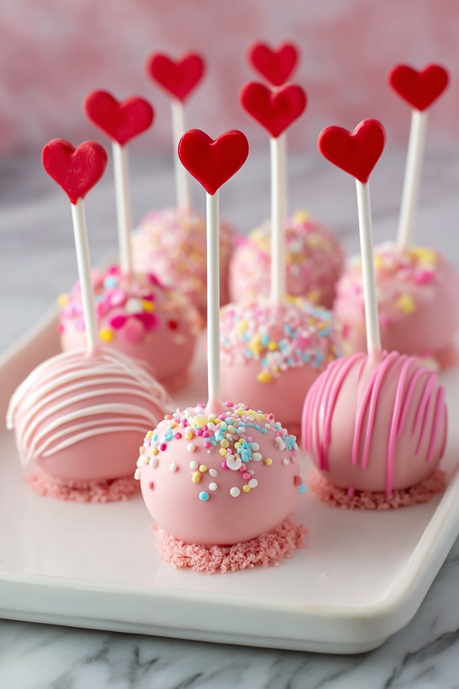 Valentine's Oreo Pops Recipe - Serving