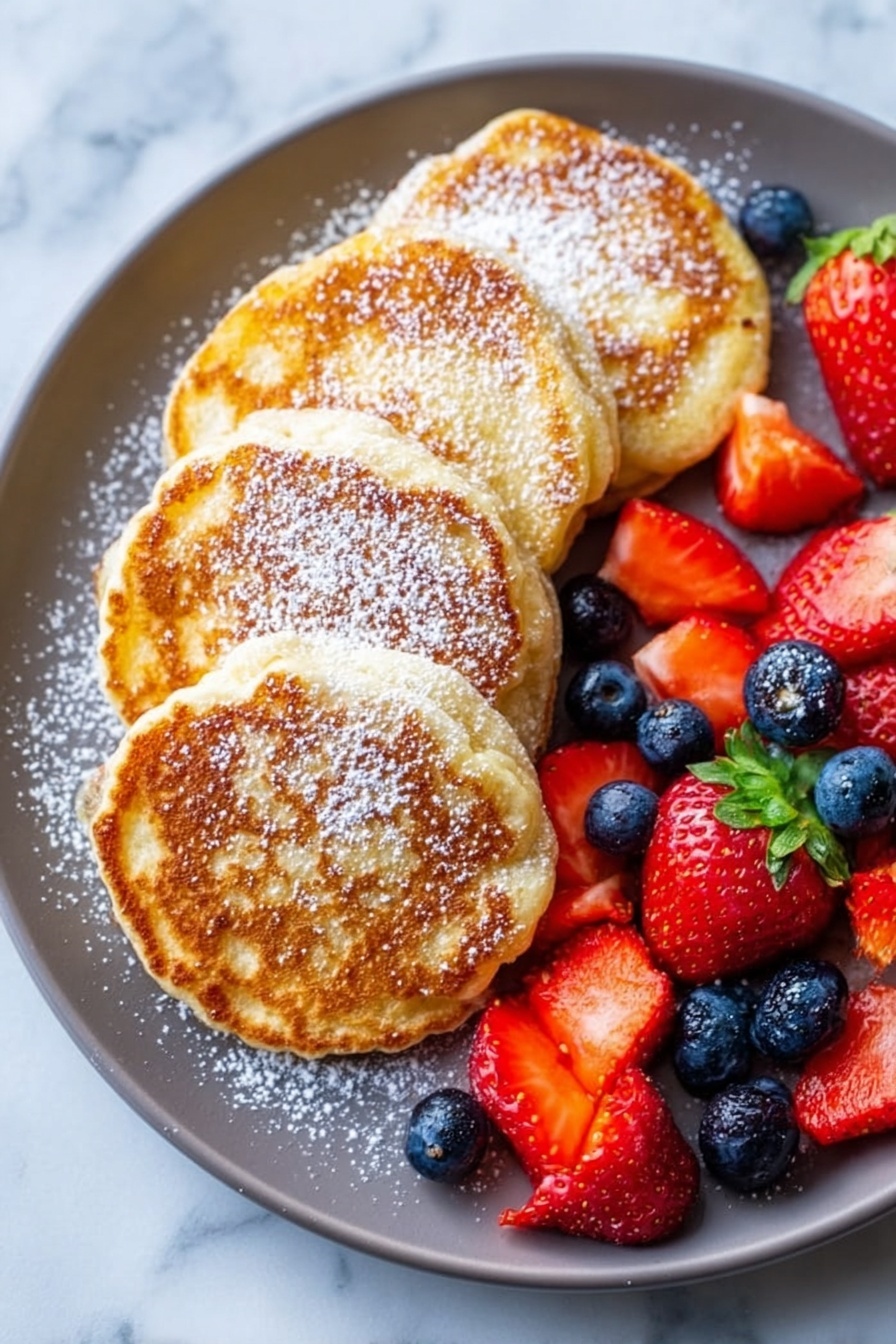 Cottage Cheese Pancakes Recipe - Serving