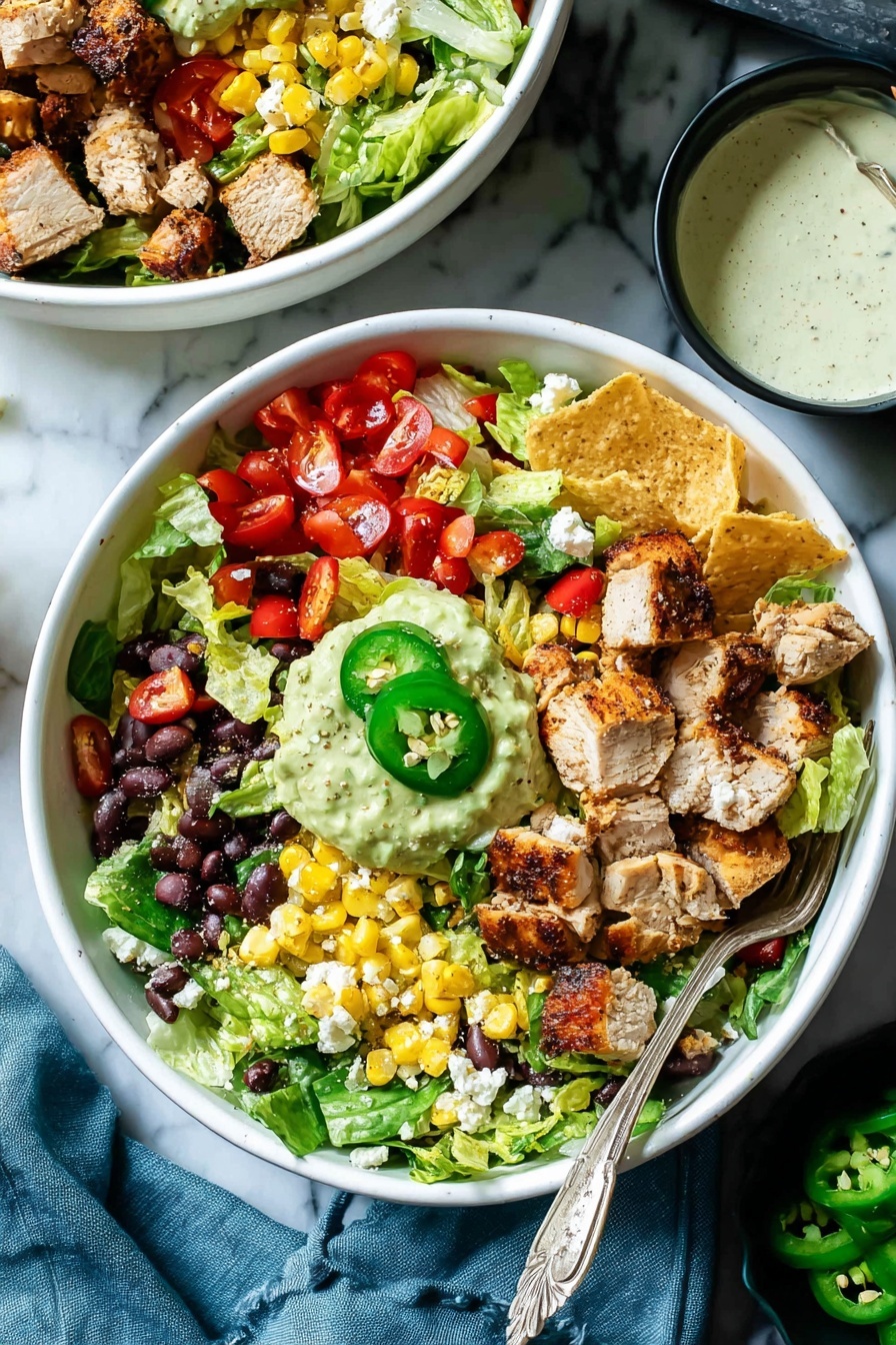 Santa Fe Chicken Salad with Chipotle Vinaigrette Recipe - Serving
