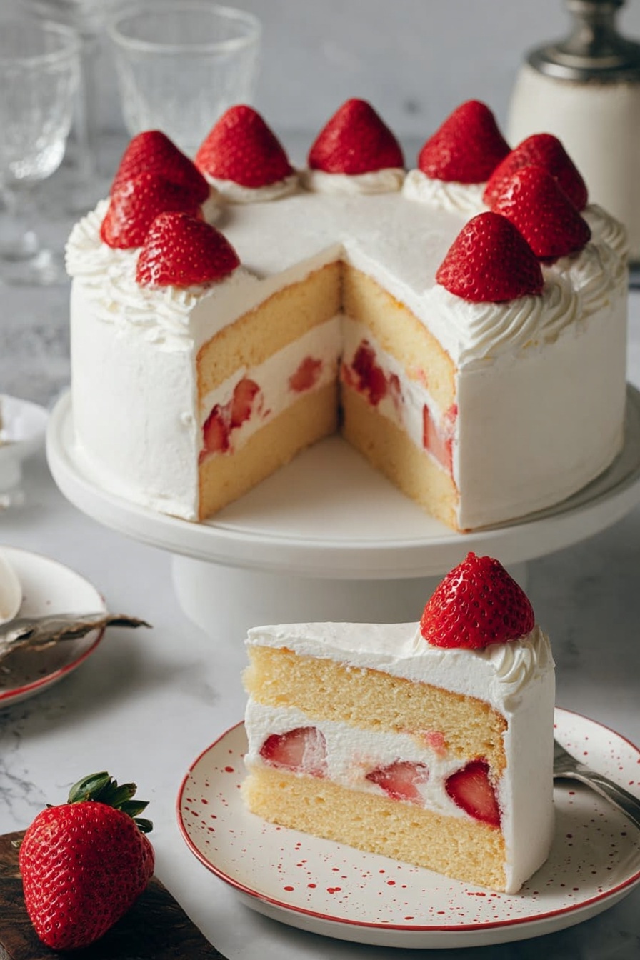 Japanese Strawberry Cake Recipe