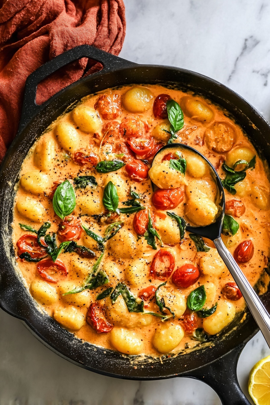 Creamy Roasted Tomato Gnocchi Recipe - Serving