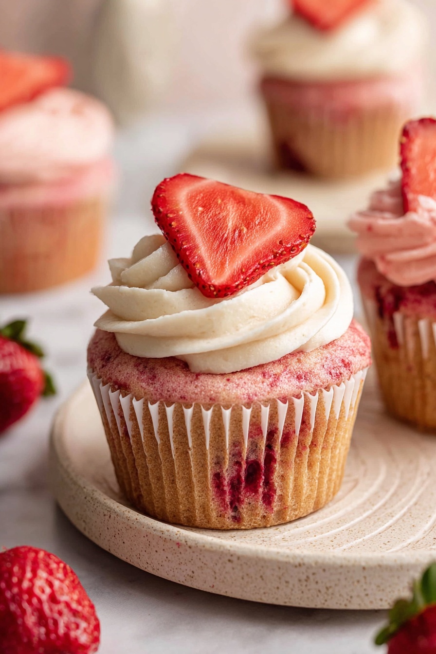 Vegan Double Strawberry Muffins Recipe - Serving