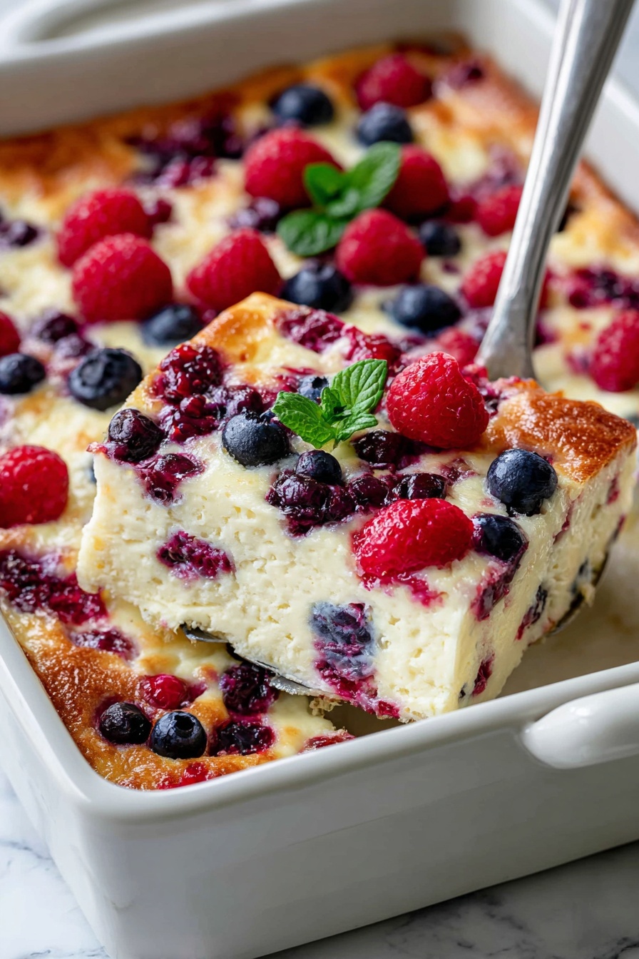 High Protein Berry Bake Recipe