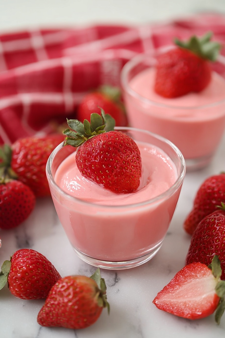 Greek Yogurt Strawberry Jello Recipe - Serving
