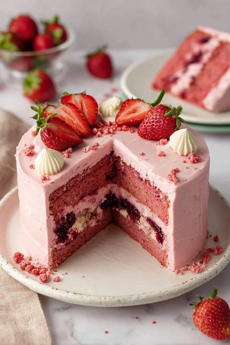 Vegan Strawberry Cake Recipe