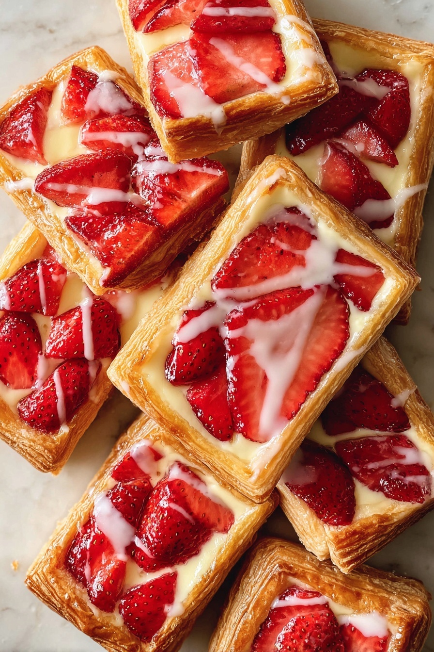 Best Strawberry Danish Pastry Recipe - Serving