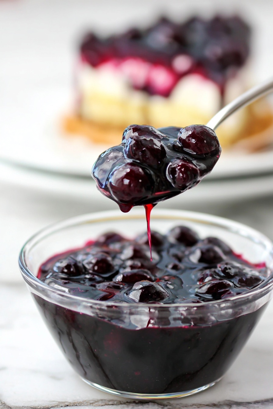 Blueberry Syrup for Pancakes and Ice Cream Recipe - Serving