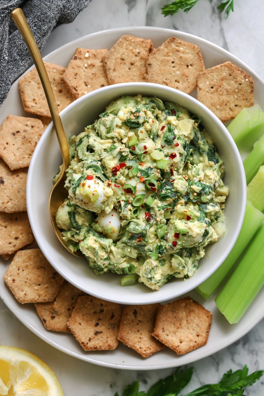 Herby Avocado Egg Salad Recipe - Serving