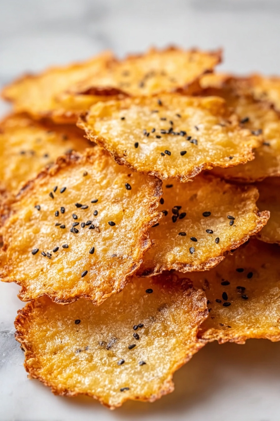 Cottage Cheese Chips Recipe - Serving