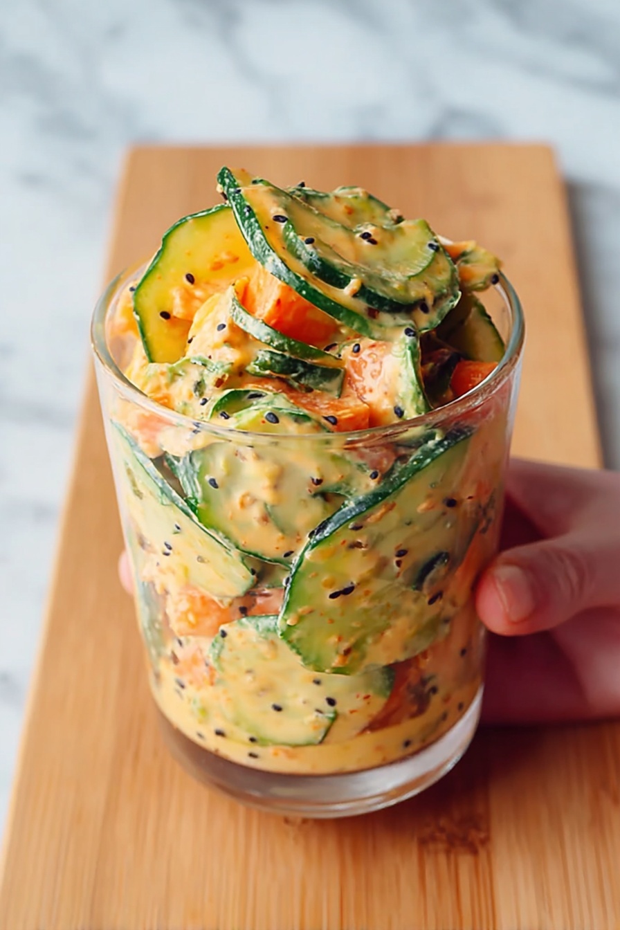 Creamy Asian Cucumber Salad Bowl Recipe - Recipe Step