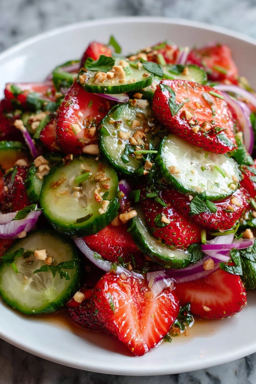 Refreshing Cucumber Strawberry Salad Recipe